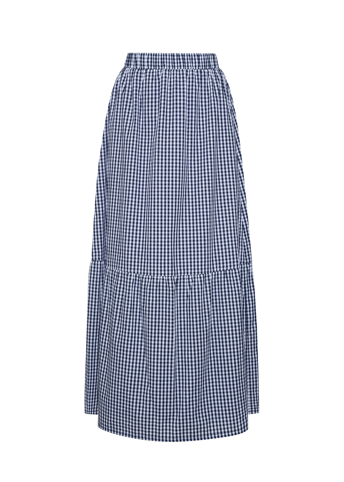 The Laila Skirt | Navy Check Sample