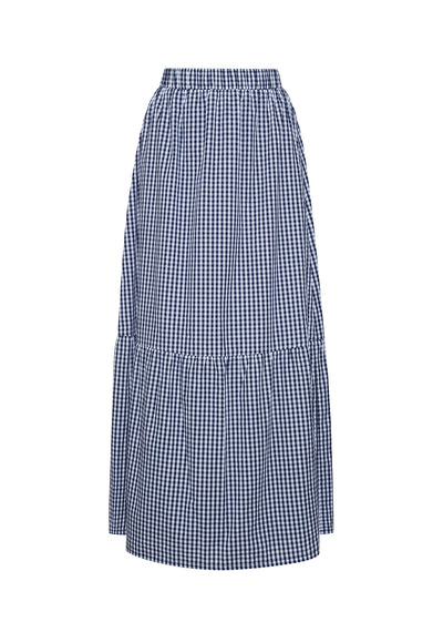The Laila Skirt | Navy Check Sample