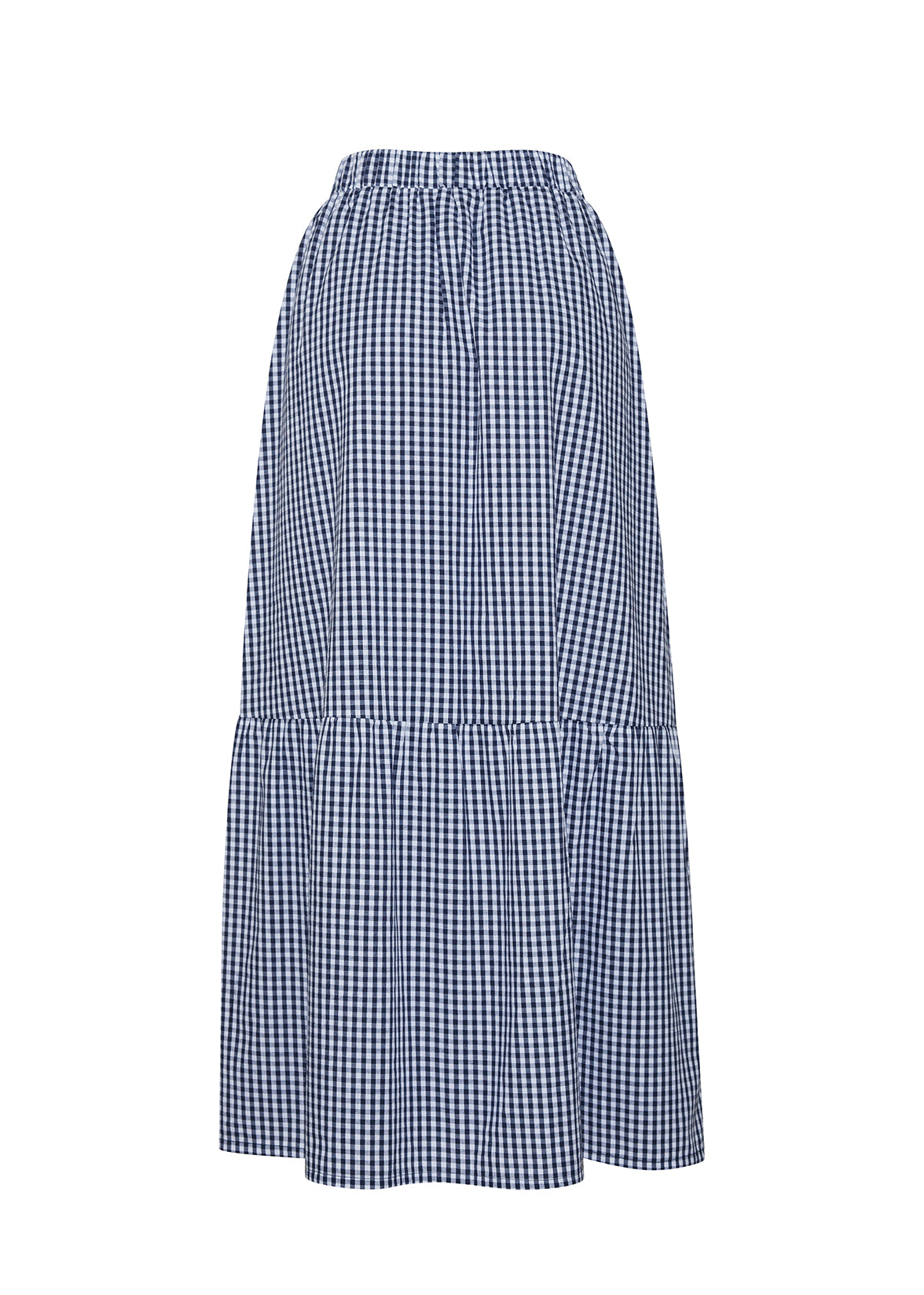 The Laila Skirt | Navy Check Sample