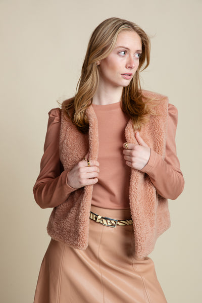 The Maren Puff Sleeve Shirt | Mocha