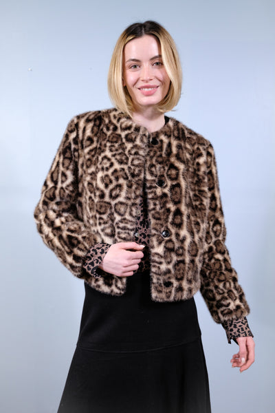 The Rosie Reversible Faux Fur Jacket | Animal Print