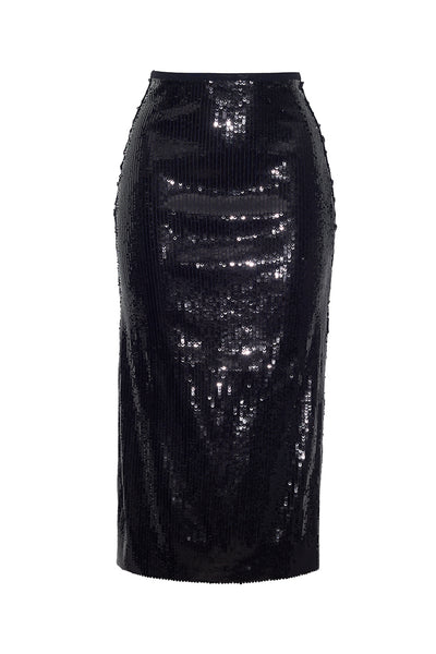 The Ruby Sequin Skirt | Black