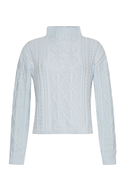 The Trudy Turtleneck | Frost Blue